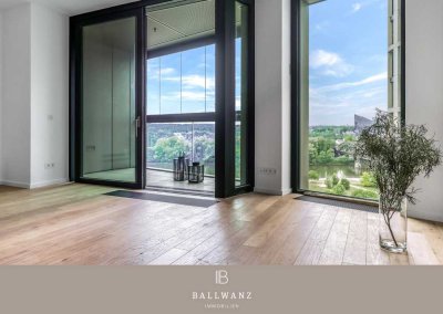 Hoch über den Dächern: Kompakte 2-Zimmer-Wohnung mit Skyline- und Mainblick