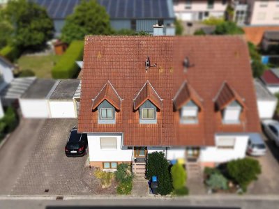 Kompakt und doch viel Platz zum Leben - vermietete Doppelhaushälfte in Mörlheim