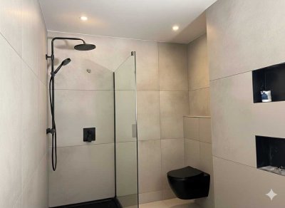 Stilvolle, moderne 2-Zimmer-Wohnung mit begehbarer Dusche in Dossenheim