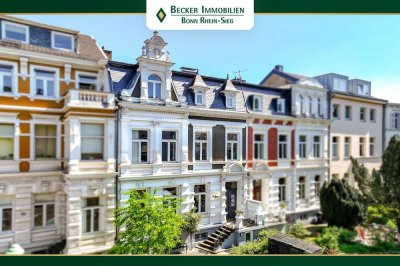 Vermietete, stilvolle Gründerzeitvilla auf traumhaften Grundstück in bester Lage der Bonner-Südstadt