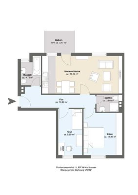 Zentrale 3-Raum-Wohnung in Nordhausen