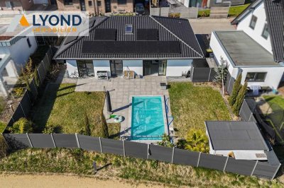 Highlight in Isselburg-Anholt - ebenerdiger Bungalow mit PV-Anlage Pool Sauna - modern und neuwertig