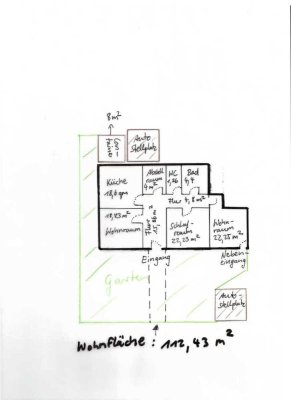 Helle 3-Zimmer Wohnung im EG mit Garten in Pfaffenhofen