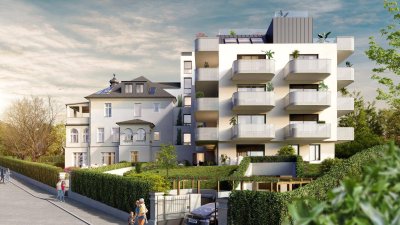 Sonnige 4 Zimmer-Wohnung mit südseitigem Balkon in absoluter Grünruhelage !