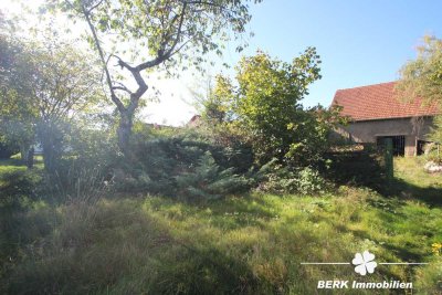 BERK Immobilien - bebautes Bauträgergrundstück + Gartengrundstück in begehrter Main-Lage