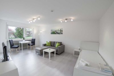 Möblierte 1-Zimmer Wohnung im EG mit Balkon