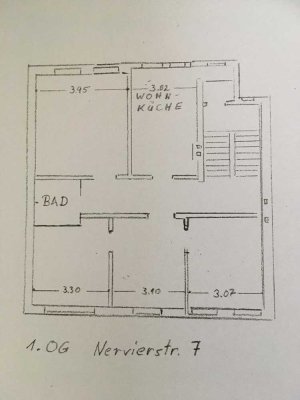 3 Zimmer - 81 m² mit großer Wohnküche sucht Pärchen
