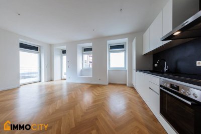 Erstbezug! Hochexklusive 2-Zimmerwohnung mit sonnigem Eigengarten + Weinkeller nähe Mariahilfer Straße!