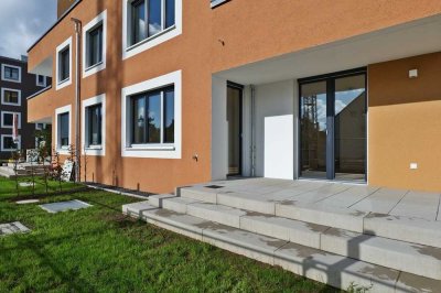 Erstbezug; Barrierefreie Gartenwohnung in Weidenpesch!