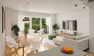 Große Maisonettewohnung mit eigenem Garten
