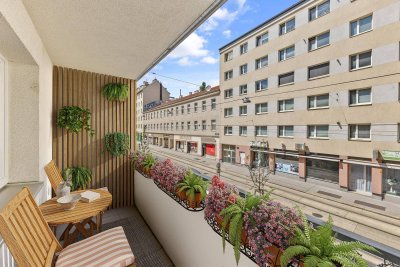 Freundliche 4-Zimmer-Wohnung mit Loggia in Bestlage beim Augarten