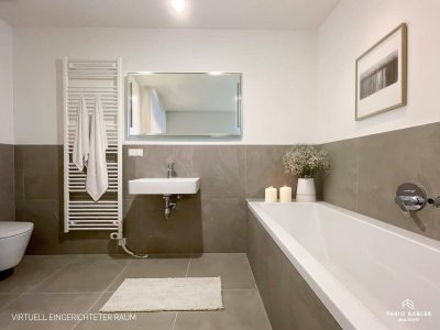 PROVISIONSFREI - NEUBAU | 3-Zimmer Obergeschosswohnung mit südseitiger Loggia im Zentrum
