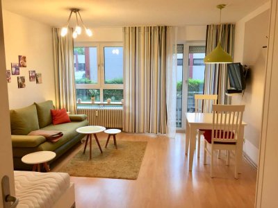 Gepflegtes, vollmöbliertes Apartment gegenüber Saturn Arena incl TG