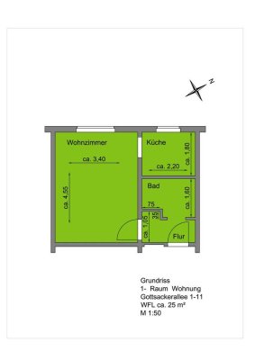 KLEIN und bald DEIN? 1-Zimmerwohnung ab 01.07.2025 zu mieten!