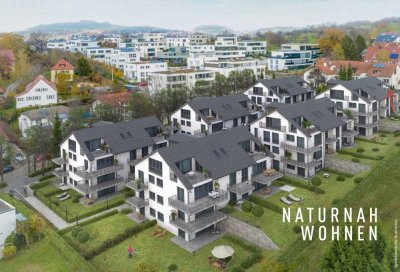 Erstbezug: Exklusive 3,5-Zimmer-DG-Wohnung in unverbaubarer Aussichtslage von Pfullingen