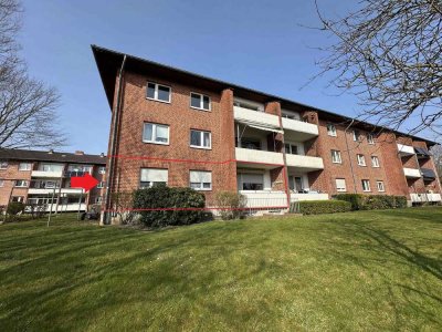 Gut aufgeteilte 4 Zimmer- Erdgeschosswohnung mit südlich ausgerichtetem Balkon