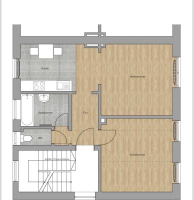 Helle 2-Zimmer Wohnung im 2. OG in Bad Ems