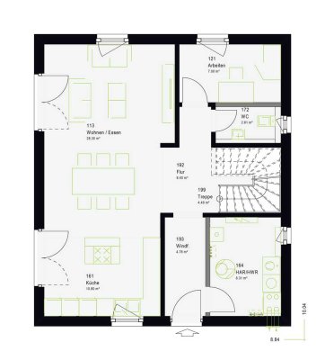 145 qm massa haus + Grundstück = los geht’s. Endlich ins eigene Haus.