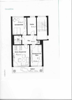 3-Zimmer- mit Balkon in gefragter Lage von Worms -  Wohnen auf 68 m²