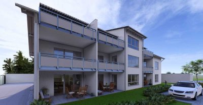 KfW-40 Neubau - 3-Zimmer-Wohnung mit Terrasse