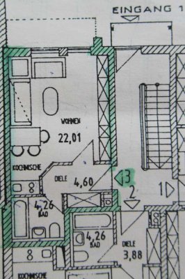 1-Zimmer Wohnung mit Garage in Ingolstadt-Mitte