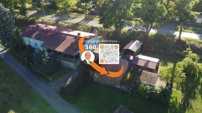 Variabler Bungalow mit Garage, Carport, Nebengebäude auf 1.898 m² Grst. am Ortsrand von Oechsen