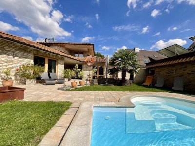 Wohnen, wie andere Urlaub machen: Einfamilienhaus mit mediterranem Flair in ruhiger Lage von Weetzen