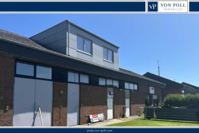 Gewerbebetrieb mit Betriebsleiterwohnung, Hallen & Lagern