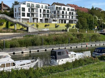 Bellevue in Remseck - 3,5 Zi.-Wohnung: Aussicht, 24m² Terrasse, EBK. Energieeffizienzklasse A+!!