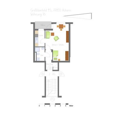Schöne 1- Zimmer Wohnung / Erstbezug nach Komplettsanierung