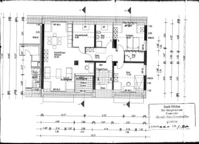 Attika-Wohnung mit Balkon in Hilden, 3 Zimmer