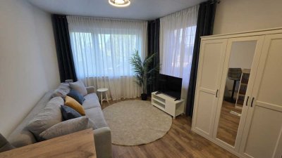 Möblierte Erdgeschosswohnung in Bahnhofsnähe: Erstbezug nach Sanierung