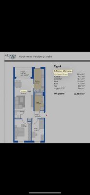 Helles Zimmer in stilvoller Wohnung zur Zwischenmiete in  Hochheim am Main