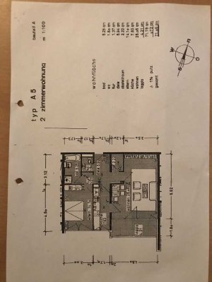 Helle 2-Zimmer Wohnung im 8. OG mit Balkon in Kempten Innenstadt