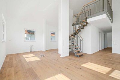 Exklusives Wohnerlebnis auf zwei Ebenen: 4,5-Zimmer-Maisonette mit Galerie und Balkon in Achstetten