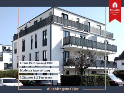 Luxus Penthouse || Kunst & Medienviertel || 3 Zimmer + EBK