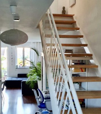 Gepflegte 3-Zimmer-Maisonette-Wohnung mit 2 Terrassen, Balkon und EBK