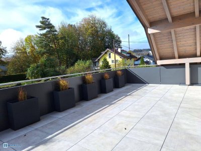 ON TOP - Extravagante 4-Zimmer-Wohnung mit XXL-Dachterrasse - Edelneubau Wals-Grünau