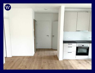 Erstbezug: Helle 2 Zimmer mit Loggia, Einbauküche, Parkett, Tagelichtbad mit Walk-In-Dusche, Aufzug