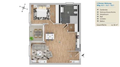 NaturELLA Wohn(t)raum 2-Zimmer-Wohnung in Langenargen Bierkeller-Waldeck