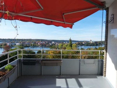 Helle 2-Zimmer Wohnung mit Panoramblick, großem Balkon im 7. OG in Ratzeburg