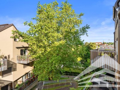 Bestlage Auberg: 3 Zimmerwohnung mit herrlichem Blick vom Balkon