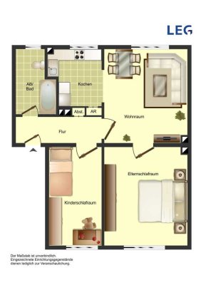 Gemütliche Etagenwohnung in Bocholt - 53m² Wohnfläche und abwechslungsreiche Atmosphäre!