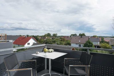 Helle drei Zimmer Wohnung mit Ausblick in ruhiger Wohngegend