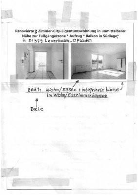Exklusive, modernisierte 3-Zimmer-Wohnung mit Balkon und Einbauküche in Leverkusen- Opladen