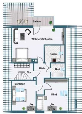 Kernsanierte 3 Zimmerwohnung ab 15.06 bezugsfertig.