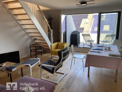 Bezugsfertige Maisonettewohnung mit Dachterrasse inkl. Küche und TG-Stellplatz in Bonn-Lannesdorf