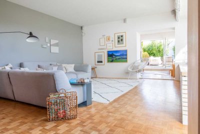 Exklusives, zentrales und ruhiges 7-Zimmer Penthouse-Loft mit 120 m² Dachterrasse und Alpenblick