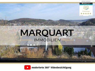 Exponierte Lage: Im populären Rosenviertel von Bad Kissingen, das letzte Haus am Berg!