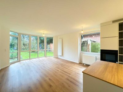 Wohnen auf Zeit:  Moderne Gartenwohnung mit Tiefgarage –  Wohnen im schönen Niendorf